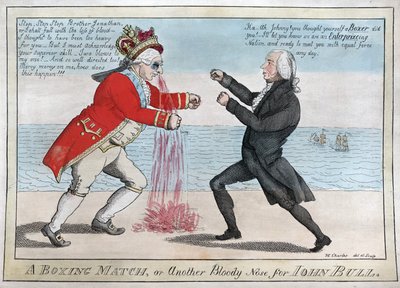 A Boxing Match or Another Bloody Nose for John Bull by William Charles